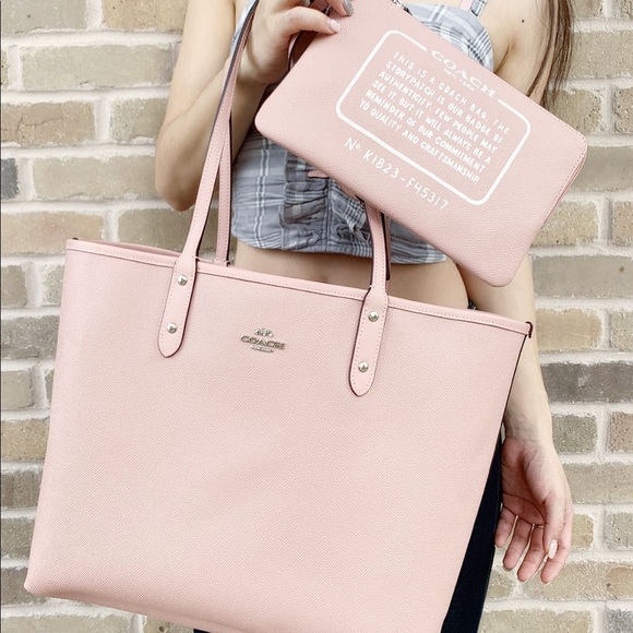 Coach Handbags - Gaby’sBags👜💕-NWT Coach Reversible Tote &Pouch